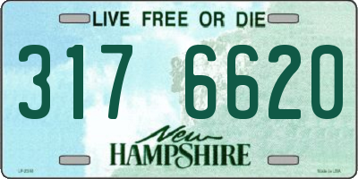 NH license plate 3176620