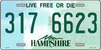 NH license plate 3176623
