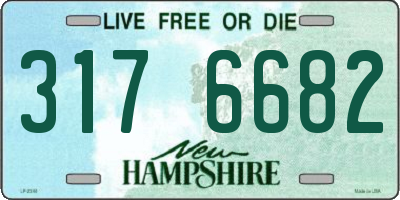NH license plate 3176682