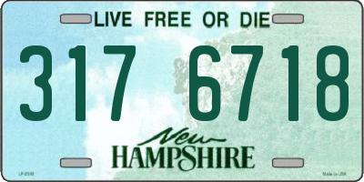 NH license plate 3176718