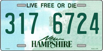 NH license plate 3176724