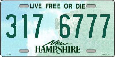 NH license plate 3176777