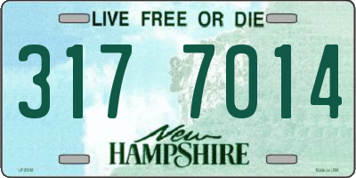 NH license plate 3177014