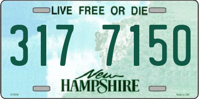 NH license plate 3177150