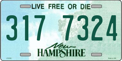 NH license plate 3177324