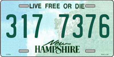 NH license plate 3177376