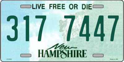 NH license plate 3177447