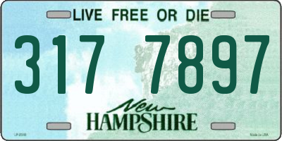 NH license plate 3177897