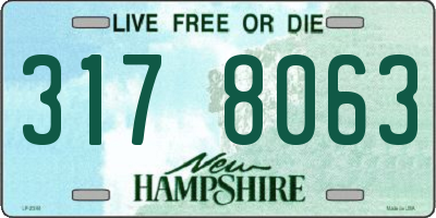 NH license plate 3178063