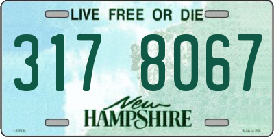 NH license plate 3178067