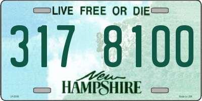 NH license plate 3178100