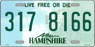 NH license plate 3178166