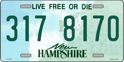 NH license plate 3178170