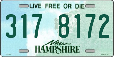 NH license plate 3178172