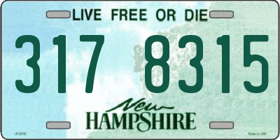 NH license plate 3178315