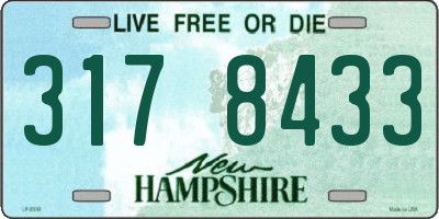 NH license plate 3178433