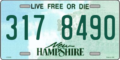 NH license plate 3178490