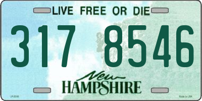 NH license plate 3178546