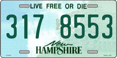 NH license plate 3178553