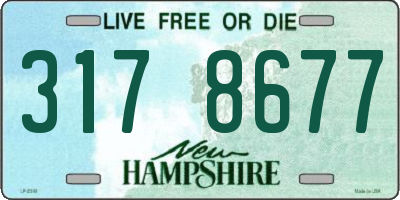NH license plate 3178677