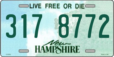 NH license plate 3178772