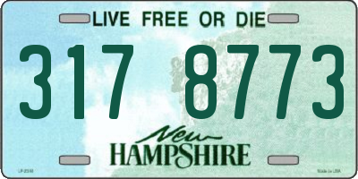 NH license plate 3178773