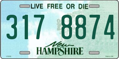 NH license plate 3178874