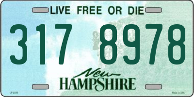 NH license plate 3178978