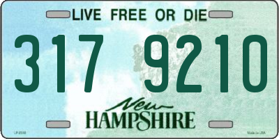 NH license plate 3179210