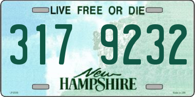 NH license plate 3179232