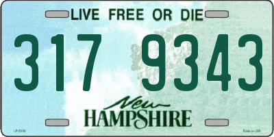 NH license plate 3179343