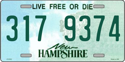 NH license plate 3179374