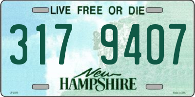 NH license plate 3179407