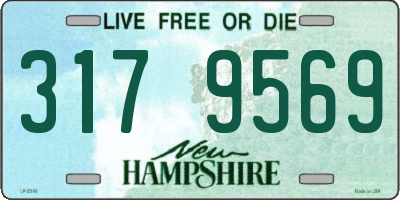 NH license plate 3179569