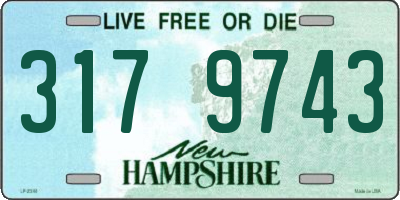 NH license plate 3179743