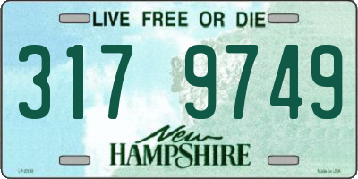NH license plate 3179749