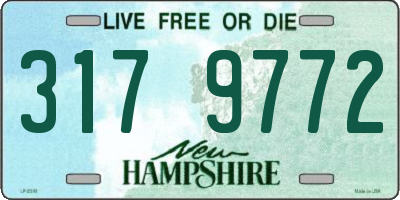 NH license plate 3179772