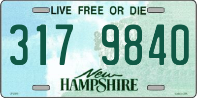 NH license plate 3179840