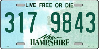NH license plate 3179843