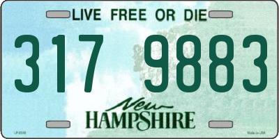 NH license plate 3179883