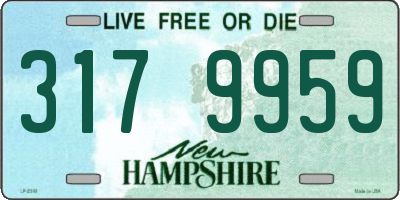 NH license plate 3179959