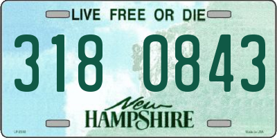 NH license plate 3180843