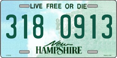 NH license plate 3180913
