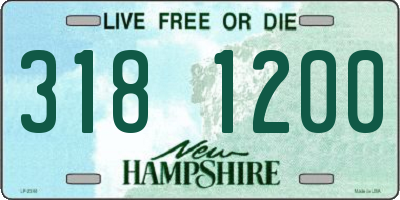 NH license plate 3181200