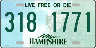 NH license plate 3181771