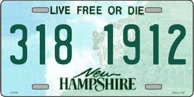 NH license plate 3181912