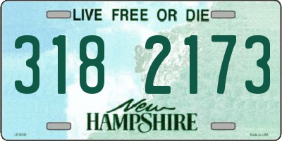 NH license plate 3182173