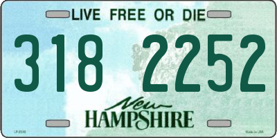 NH license plate 3182252