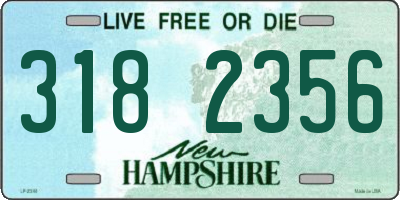 NH license plate 3182356