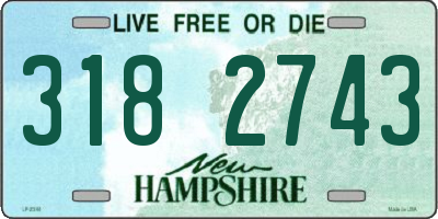 NH license plate 3182743